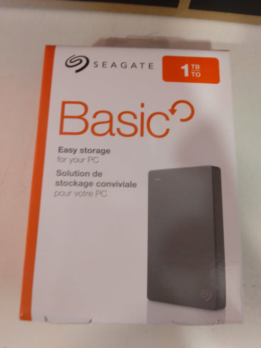 SEAGATE 1TB BASIC HARDRIVE EXTERNAL