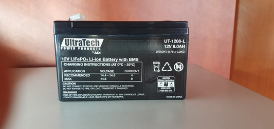 12V BATTERY 7AH LITHIUM ULTRATECH