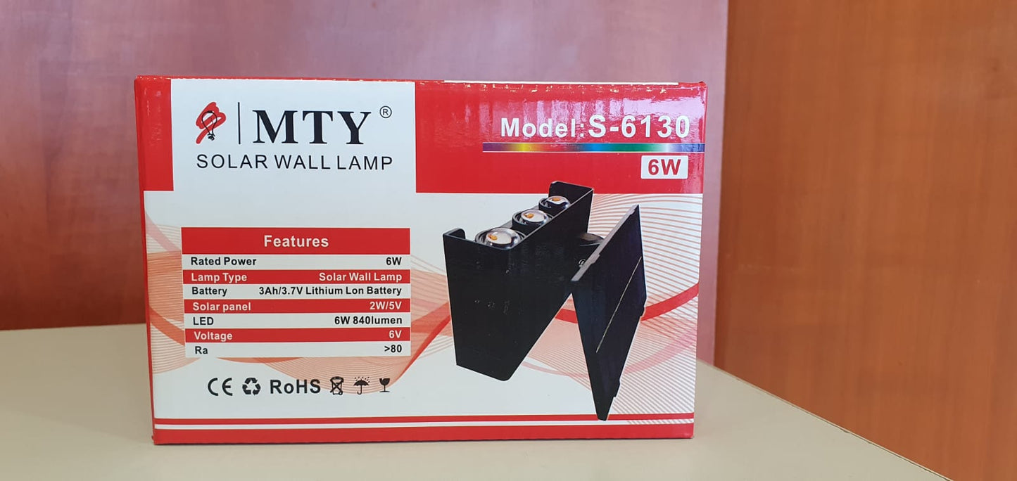 MTY SOLAR WALL LAMP 6 WATT S-6130 -1304