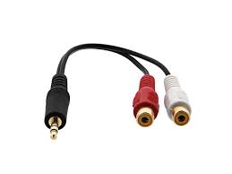 1RCA MALE TO 2RCA FEMALE